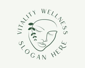 Leaf Face Wellness logo design