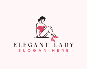 Beauty Lady Pinup logo design