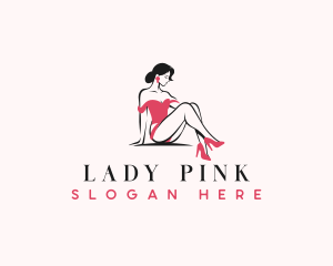 Beauty Lady Pinup logo design