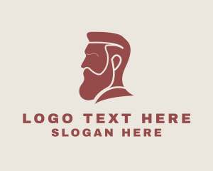 Hipster Beard Man Logo