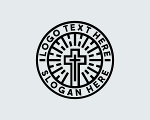 Crucifix - Religion Worship Cross logo design