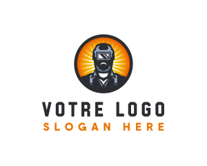 Metalwork Industrial Worker Logo