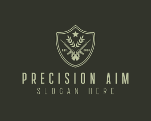 Sniper - Gun Shield Security logo design