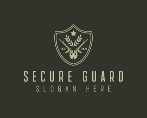 Defense - Gun Shield Security logo design