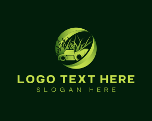 Weeding - Lawn Grass Cutter logo design