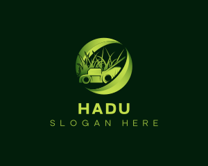 Horticulture - Lawn Grass Cutter logo design