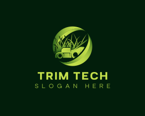 Lawn Grass Cutter logo design