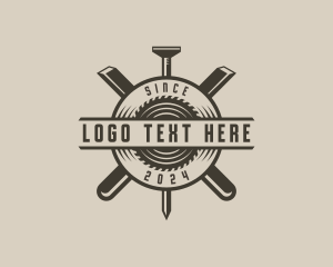 Craft - Chisel Woodwork Sawmill logo design