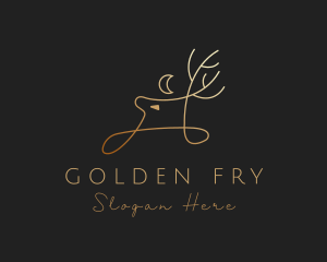 Deluxe Golden Deer logo design