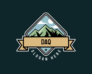 Mountain Hiking Adventure Logo