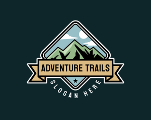 Mountain Hiking Adventure logo design