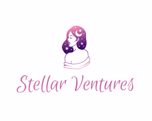 Galaxy - Galaxy Beauty Woman logo design