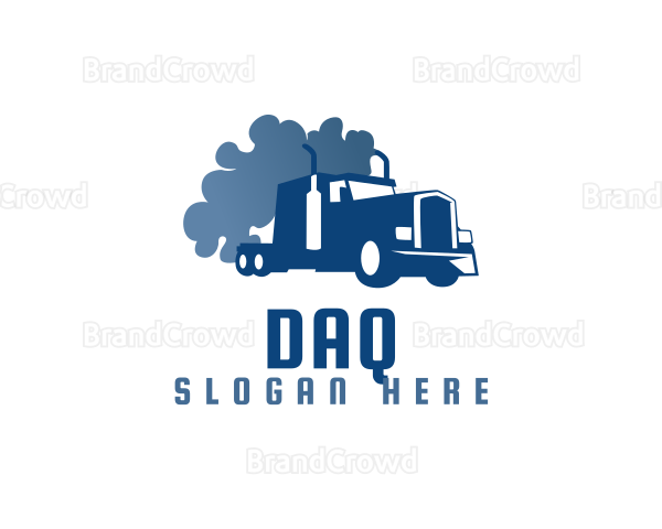 Smoking Truck Logistics Logo