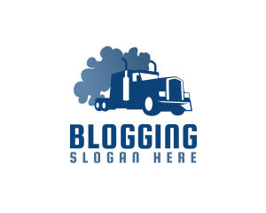 Trailer - Smoking Truck Logistics logo design