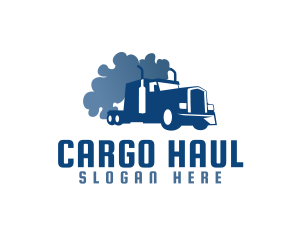 Smoking Truck Logistics logo design