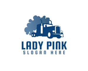 Forwarding - Smoking Truck Logistics logo design