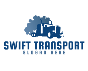 Smoking Truck Logistics logo design