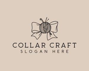 Ribbon Yarn Sewing logo design