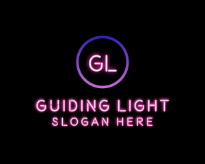 Neon Lights Bar  logo design