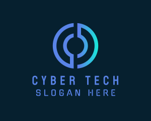 Hacker - Simple Tech Letter O logo design
