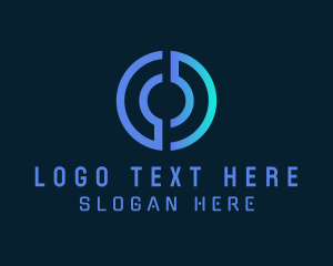 Tech - Simple Tech Letter O logo design