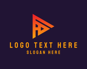 Triangle - Triangle Media Company logo design