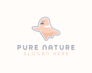 Cartoon Ghost Spooky Logo