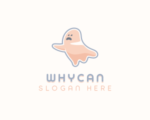 Cartoon Ghost Spooky Logo