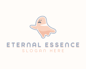 Cartoon Ghost Spooky logo design