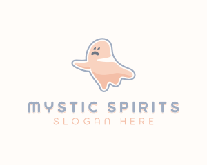 Cartoon Ghost Spooky logo design