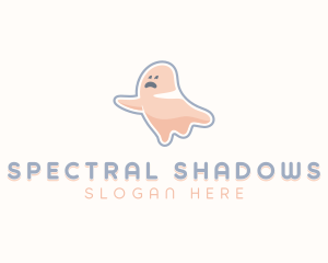 Cartoon Ghost Spooky logo design