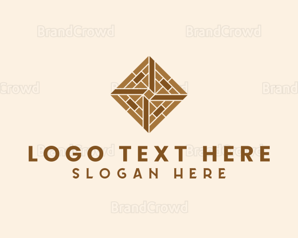 Brick Tile Flooring Logo