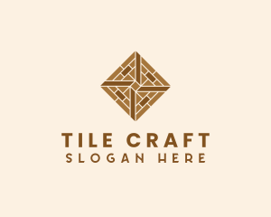 Brick Tile Flooring logo design