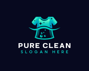 Detergent - Laundry Washing Shirt logo design