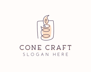 Candle Wax Decoration logo design