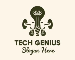 Technologist - Electrical Bulb Fixture logo design