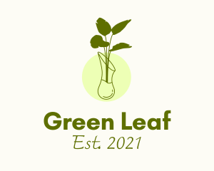 Minimalist Plant Vase logo design