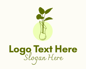 Minimalist Plant Vase Logo