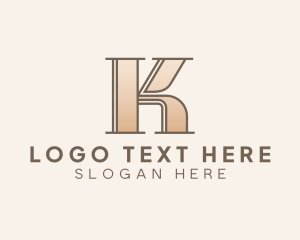 Law Firm - Judicial Law Firm Letter K logo design