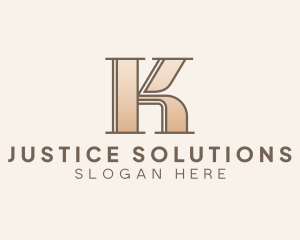 Judicial - Judicial Law Firm Letter K logo design