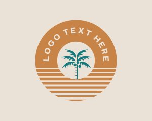 Tour - Coconut Beach Resort logo design