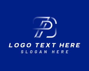 Motion Digital Tech Letter P logo design