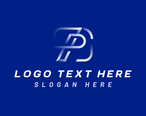 Gaming - Motion Digital Tech Letter P logo design