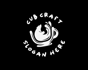 Cub - Coffee Bear Cup logo design