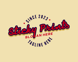 Sticker - Funky Retro Business logo design