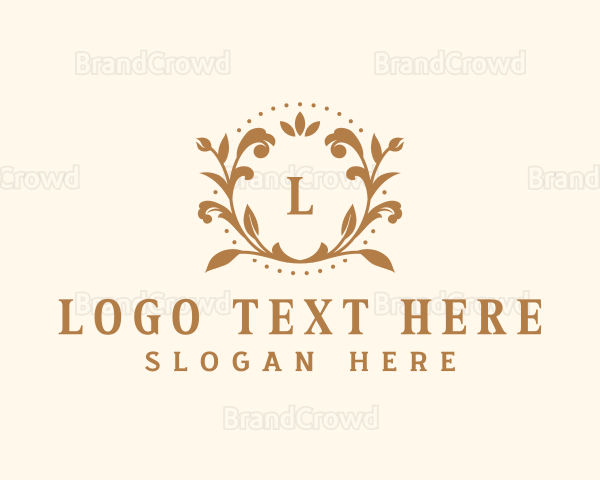 Floral Leaf Fashion Logo