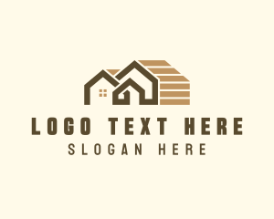 Roofing - Roof Housing Realty logo design