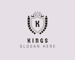 Medieval Knight Shield logo design