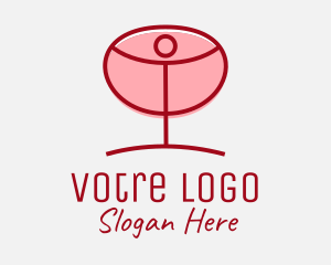 Red Wine Glass Logo
