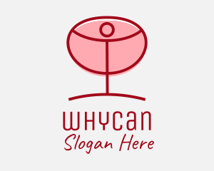 Red Wine Glass Logo